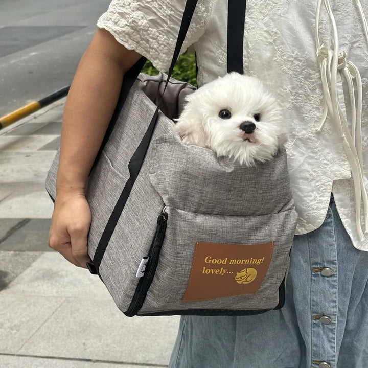 The Growing Mart Dog Car Seat Bed – Portable Travel Carrier for Small Pets