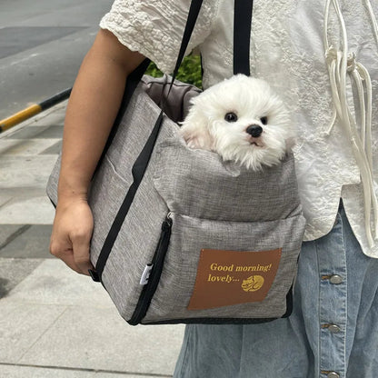 The Growing Mart Dog Car Seat Bed – Portable Travel Carrier for Small Pets