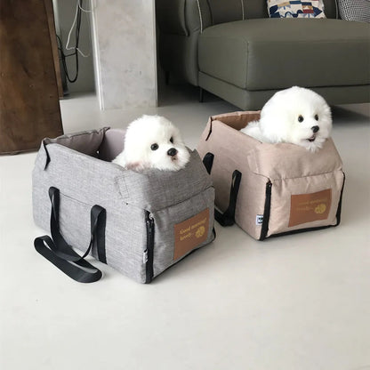 The Growing Mart Dog Car Seat Bed – Portable Travel Carrier for Small Pets