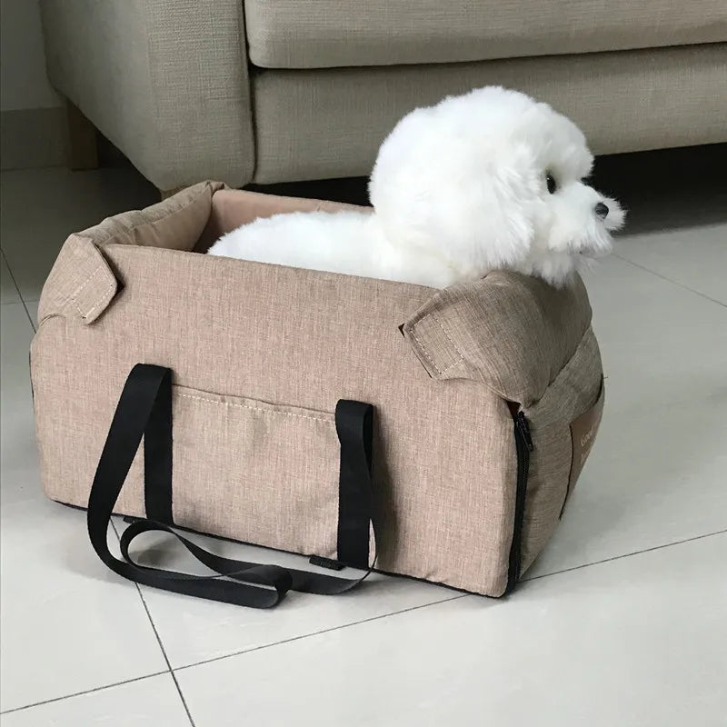 The Growing Mart Dog Car Seat Bed – Portable Travel Carrier for Small Pets