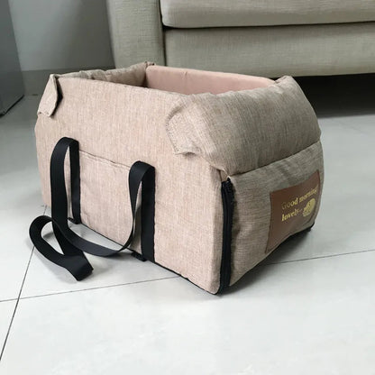 The Growing Mart Dog Car Seat Bed – Portable Travel Carrier for Small Pets