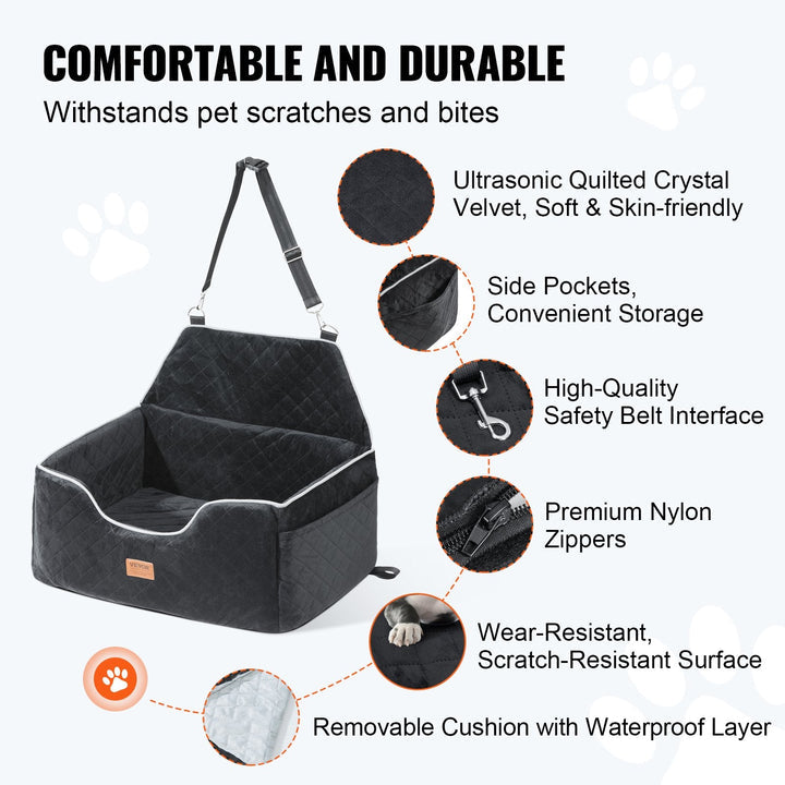 The Growing Mart Best Dog Car Seat for Medium Large Dogs – Safe Travel Seat