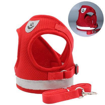 The Growing Mart Adjustable Reflective Dog Chest Strap Harness for Safe Walks