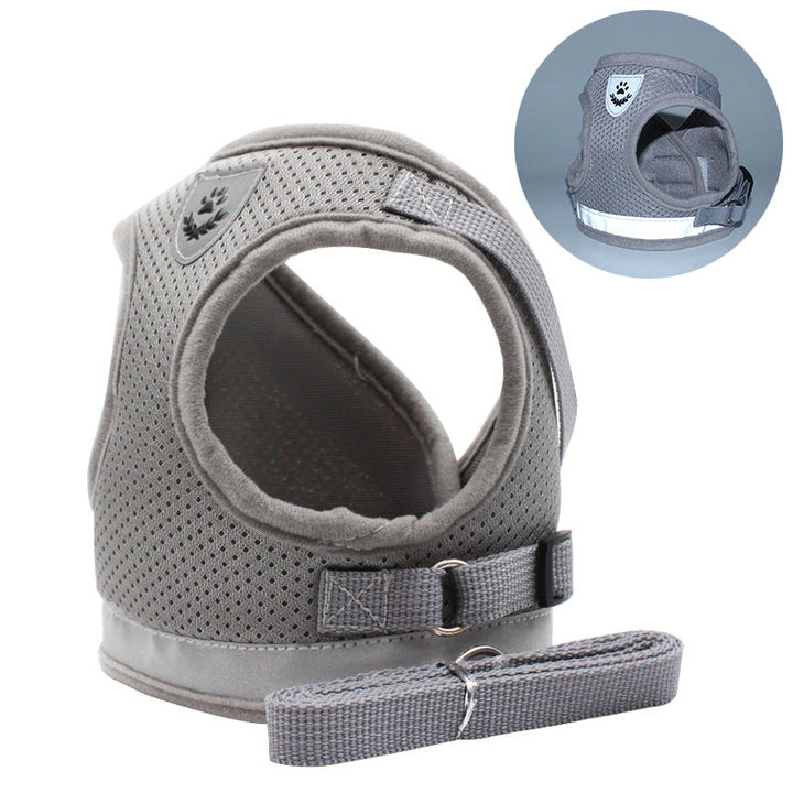 The Growing Mart Adjustable Reflective Dog Chest Strap Harness for Safe Walks
