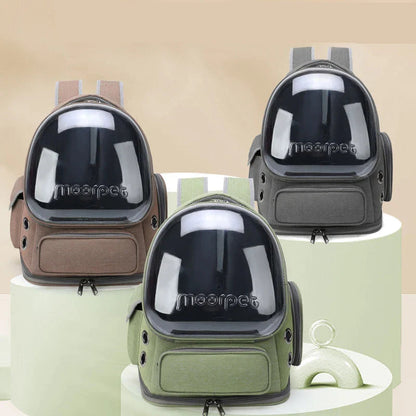 The Growing Mart Breathable Cat Backpack Carrier - Clear Travel Pet Bag