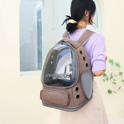 The Growing Mart Breathable Cat Backpack Carrier - Clear Travel Pet Bag