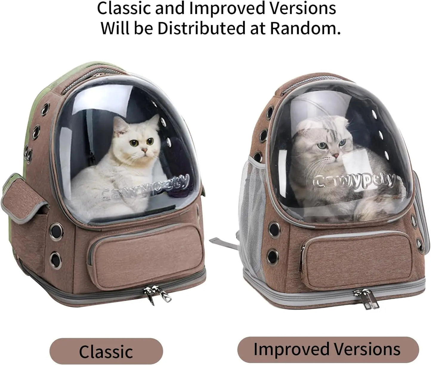 The Growing Mart Breathable Cat Backpack Carrier - Clear Travel Pet Bag