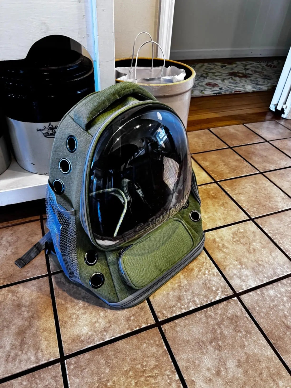 The Growing Mart Breathable Cat Backpack Carrier - Clear Travel Pet Bag