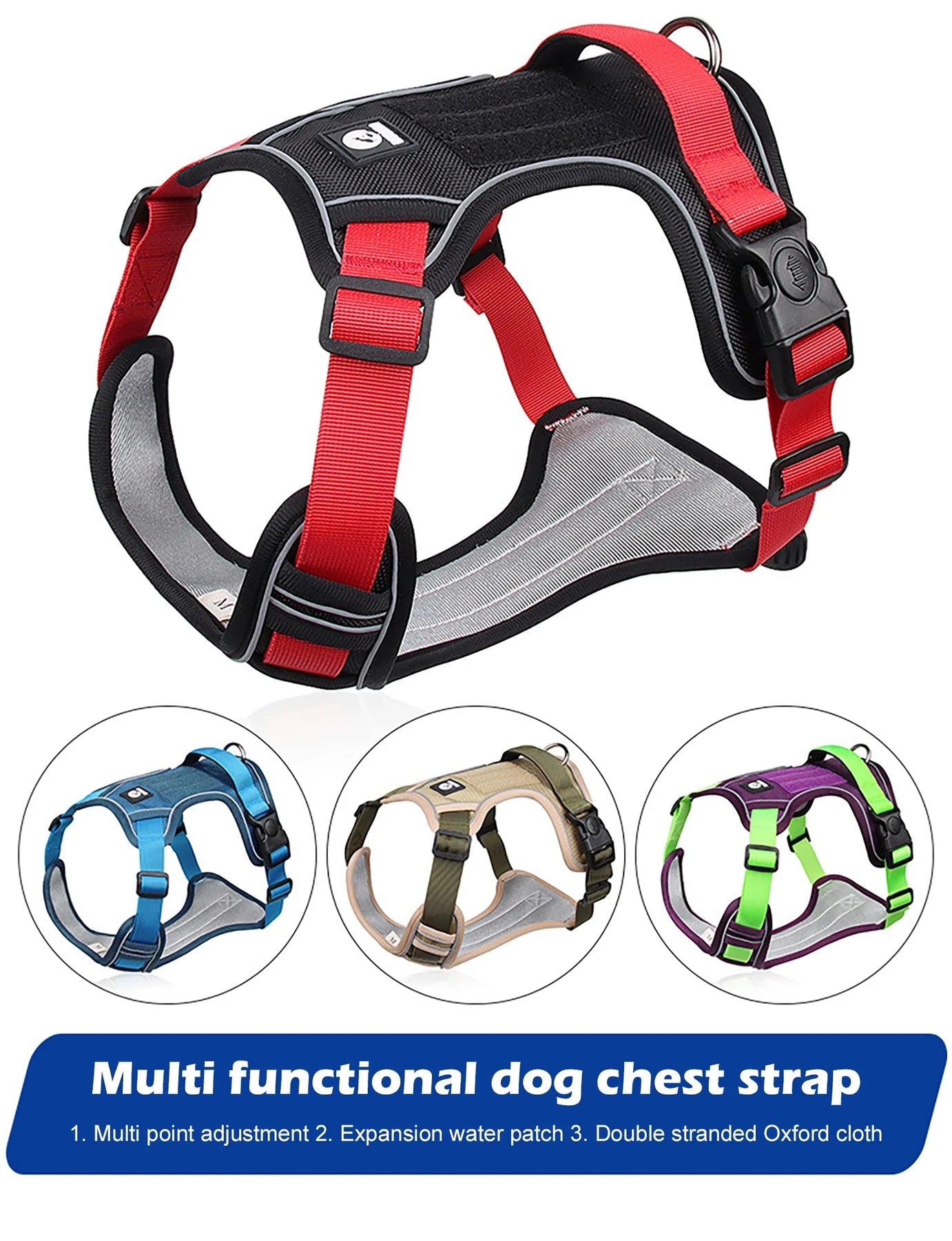The Growing Mart Tactical No Pull Harness for Large Dogs