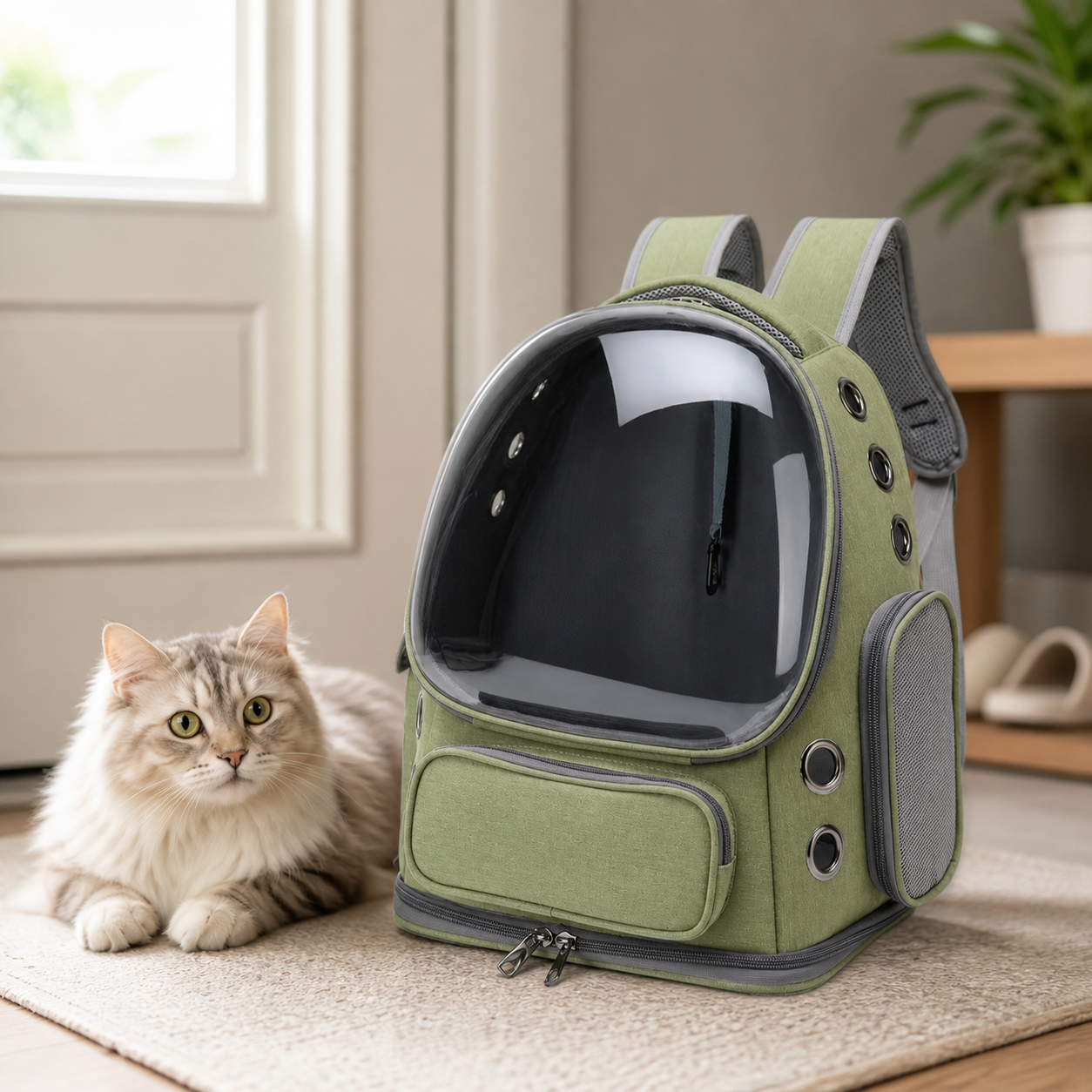 Breathable Cat Backpack Carrier – Clear Travel Pet Bag - product image 5