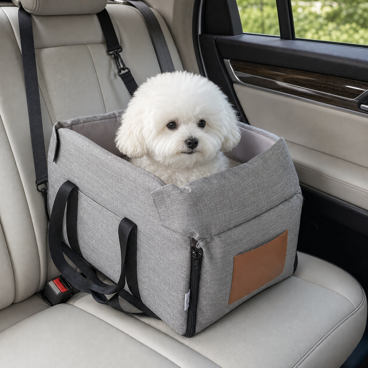 Dog Car Seat Bed – Portable Travel Carrier for Small Pets - product image 5