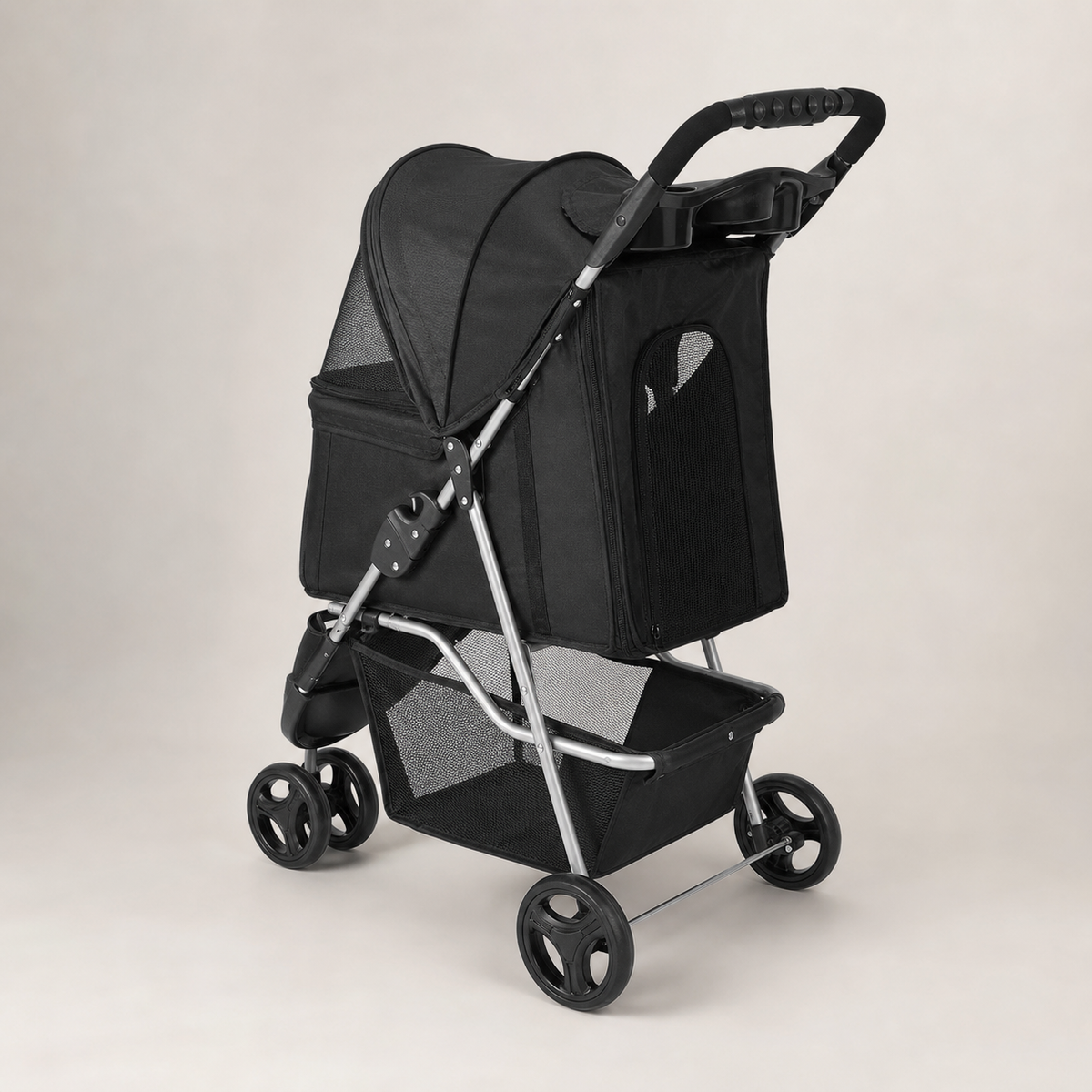 Foldable 3-Wheel Pet Stroller with Brake - product image 2