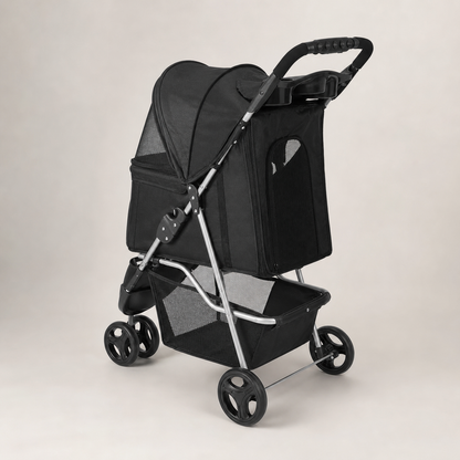 Foldable 3-Wheel Pet Stroller with Brake - product image 2