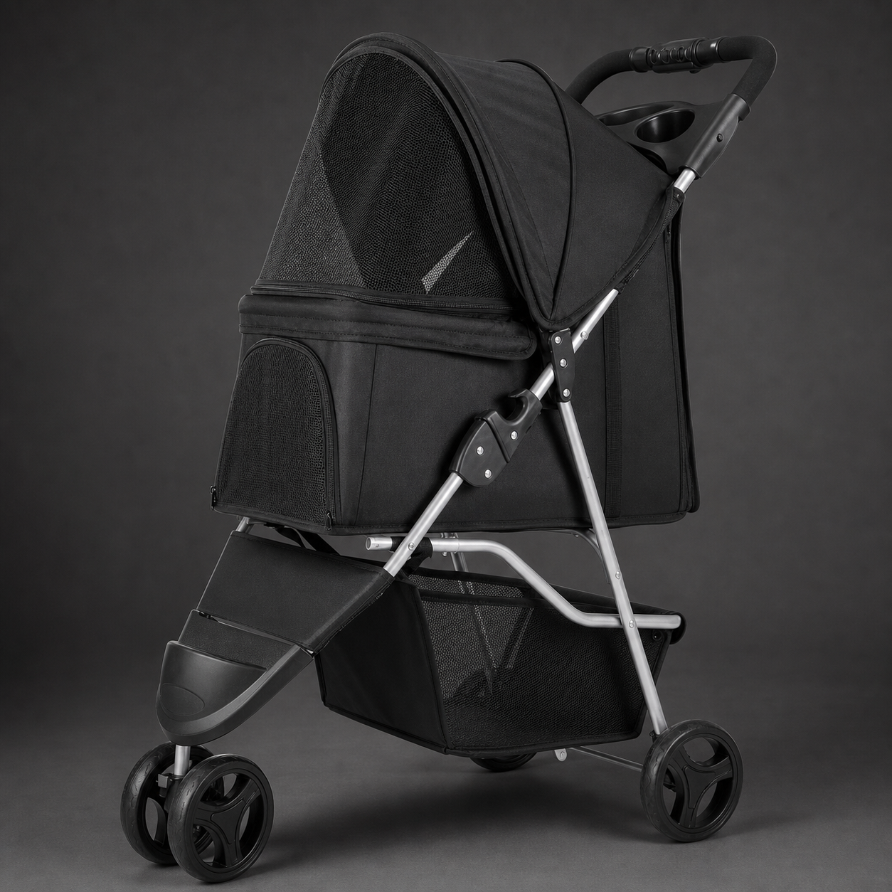 Foldable 3-Wheel Pet Stroller with Brake - product image 3